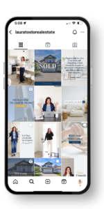 Laura Tosto's Edmonton realtor Instagram feed after her visual branding transformation