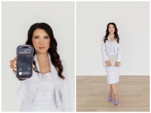 Portraits of scam expert Julie Matthews during her brand photoshoot in Edmonton