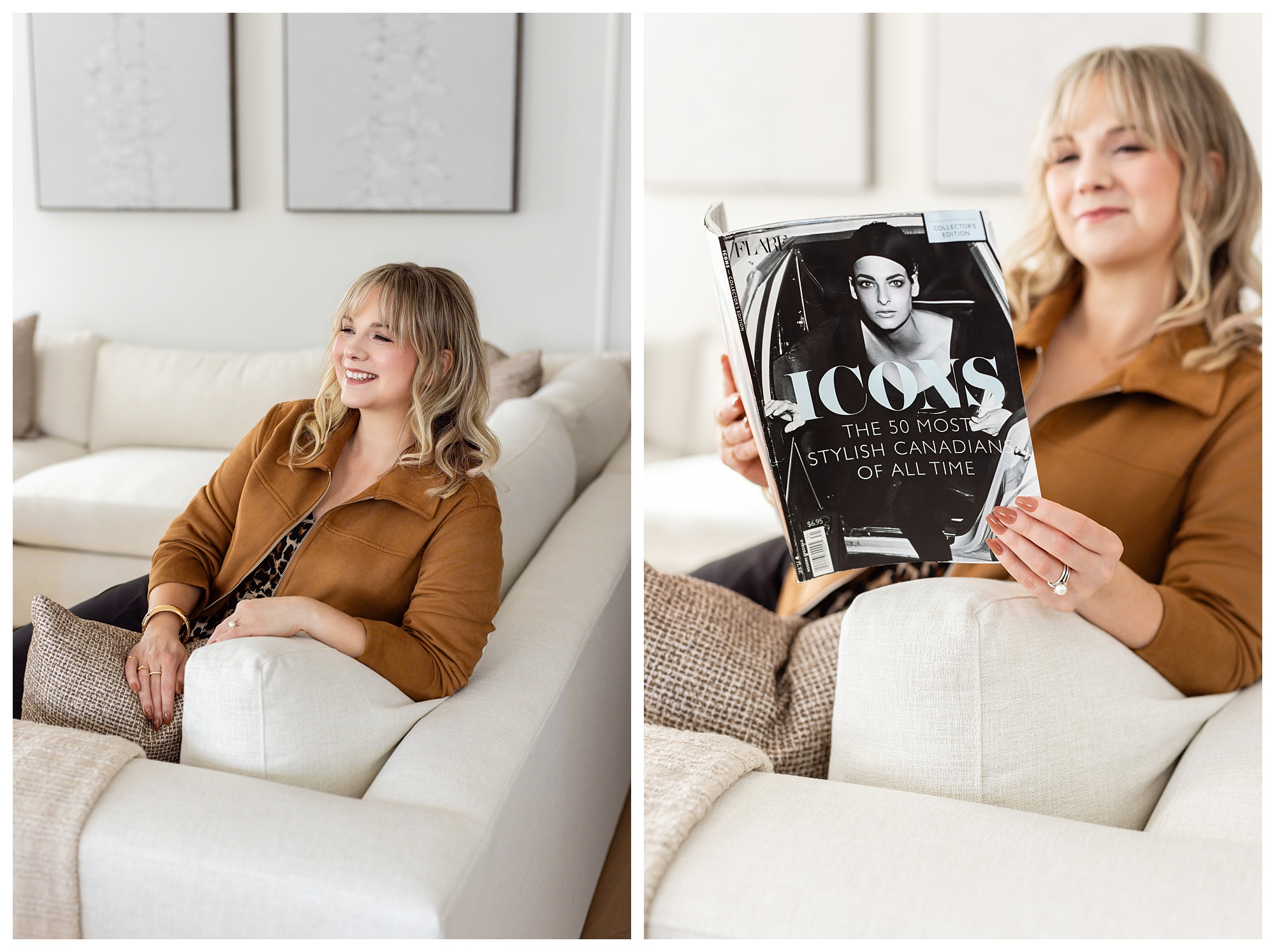 Jennifer Clark photographed during an Edmonton personal stylist branding session